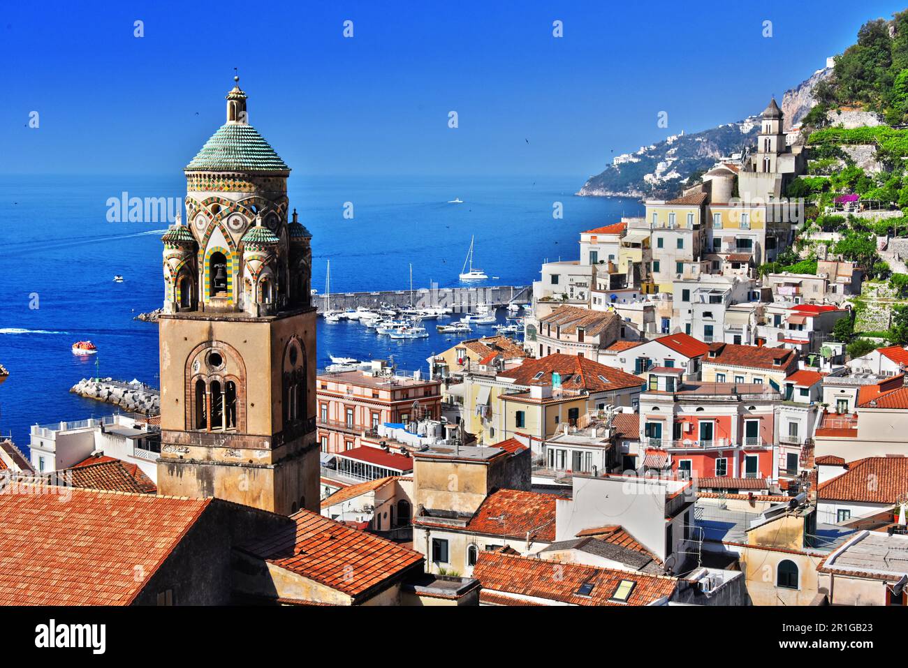 Amalfi in the province of Salerno, Campania, Italy Stock Photo Alamy