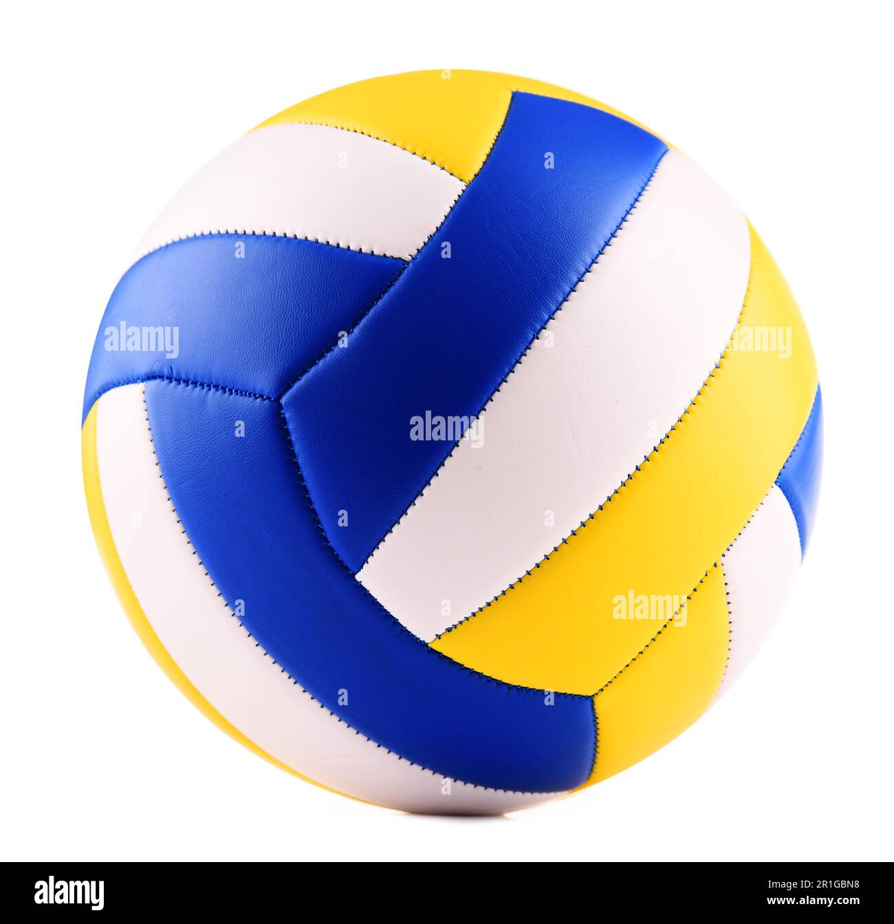 Leather volleyball isolated on a white background Stock Photo Alamy
