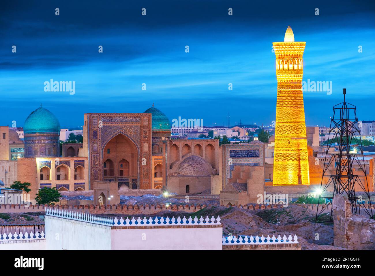 View of the Historic Centre of Bukhara, Uzbekistan Stock Photo