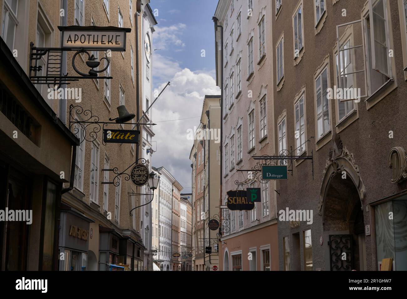Getreidegasse, Old Town, Salzburg, Austria Stock Photo - Alamy