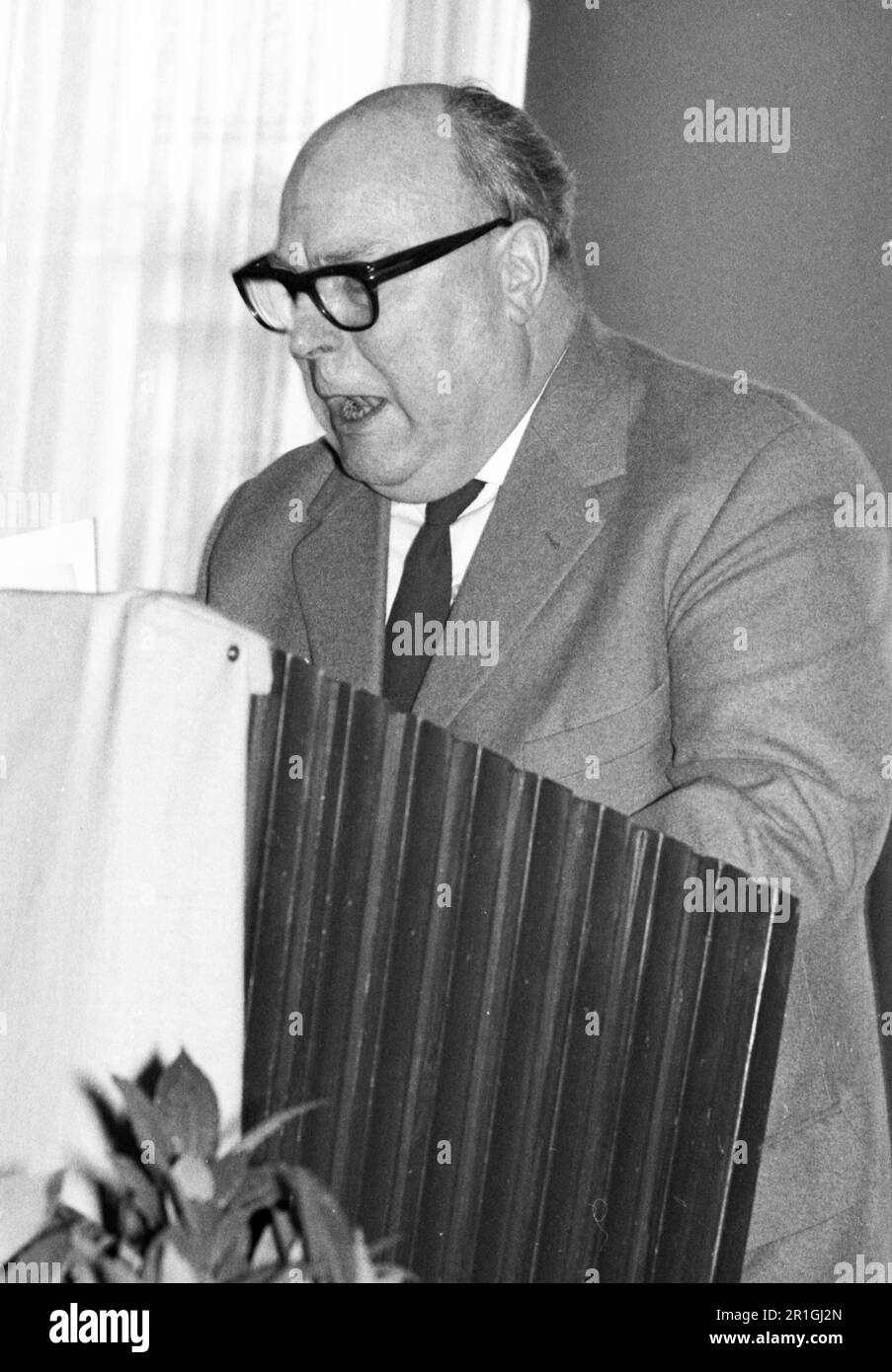 Personalities from politics, business and culture from the years 1965-71. Ernst von Salomon (writer), DEU, Germany Stock Photo