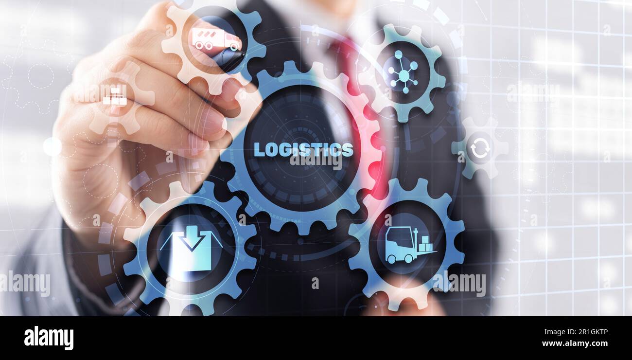Global logistics network concept. Delivery Planning. Stock Photo