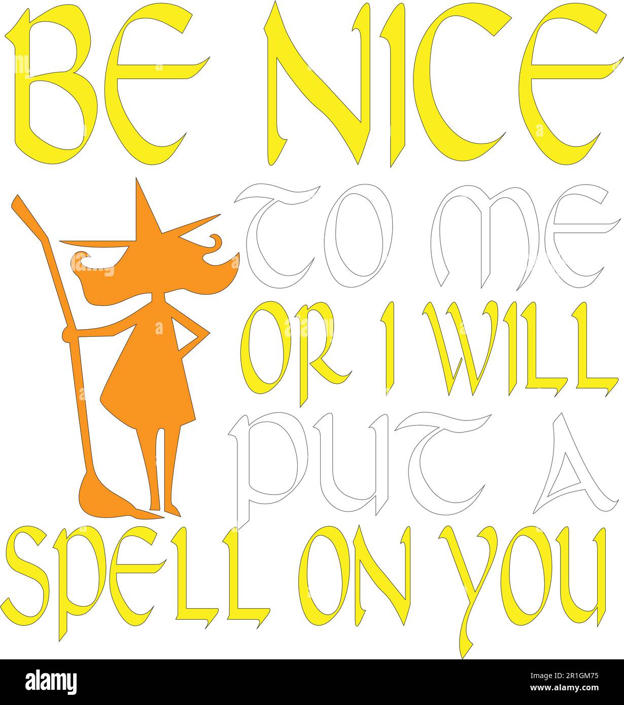The "Be Nice To Me Or I Will Put A Spell On You" TShirt Design is a