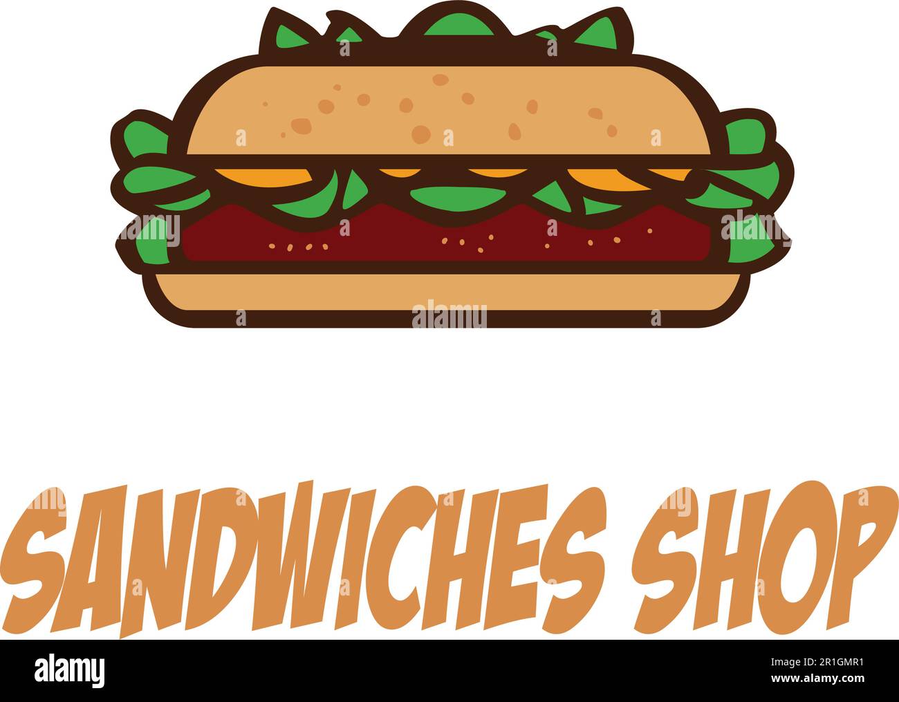 Introducing the perfect logo template for your sandwiches shop! This