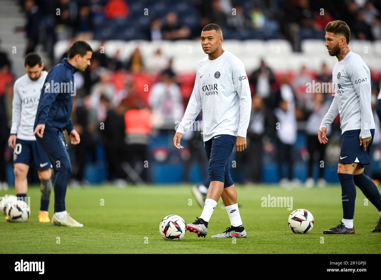 paris-france-14th-may-2023-kylian-mbappe-during-the-ligue-1