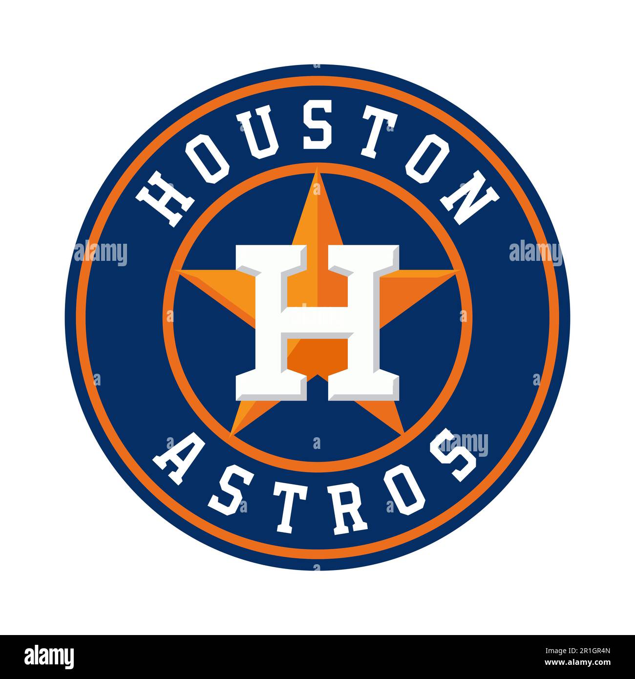 Houston Astros baseball team logo. Editorial vector icon Stock Vector