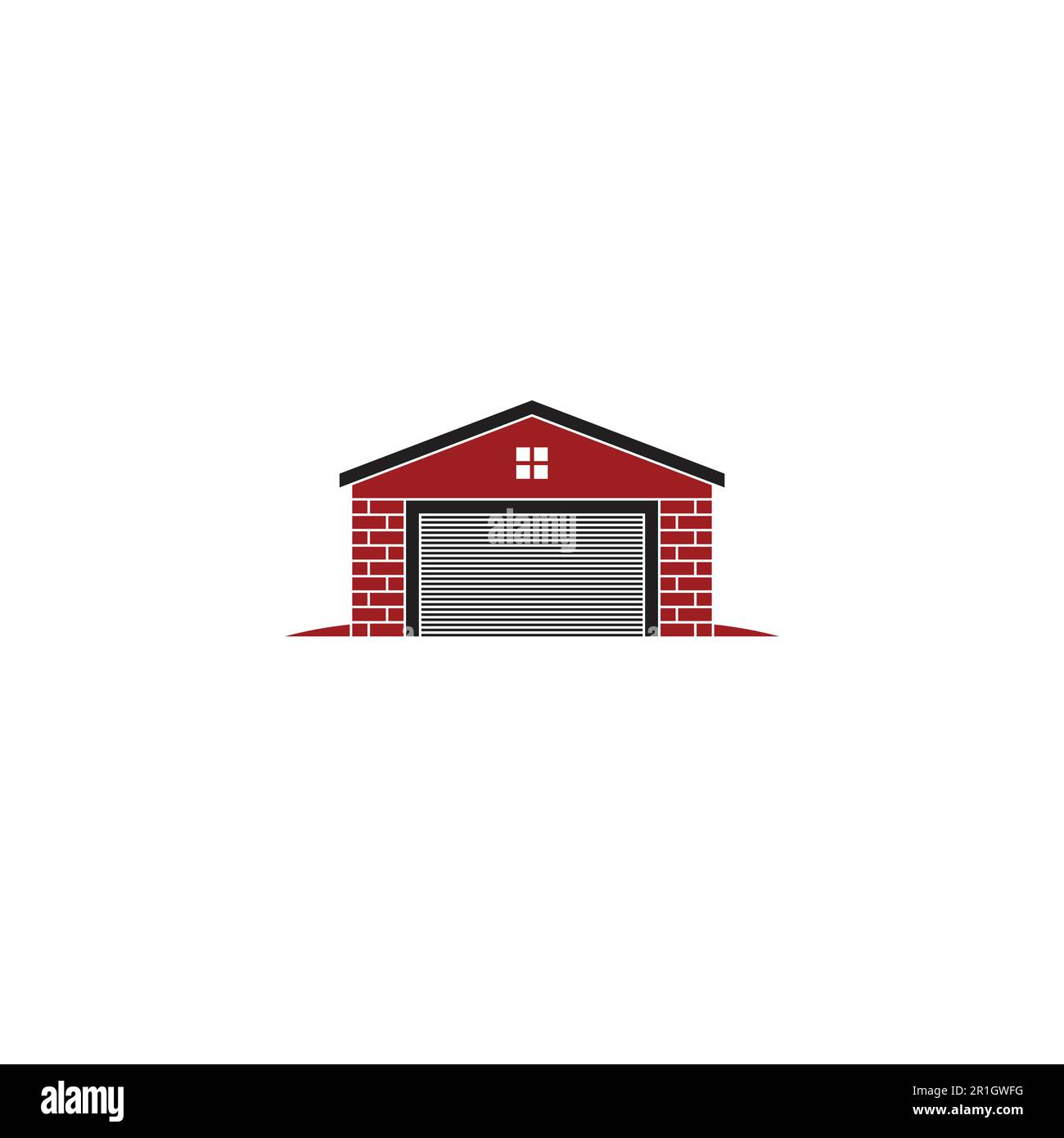 Garage, Factory or Hangar logo or icon design Stock Vector