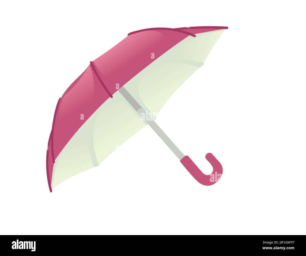 Opened umbrella vector illustration isolated on white background Stock ...