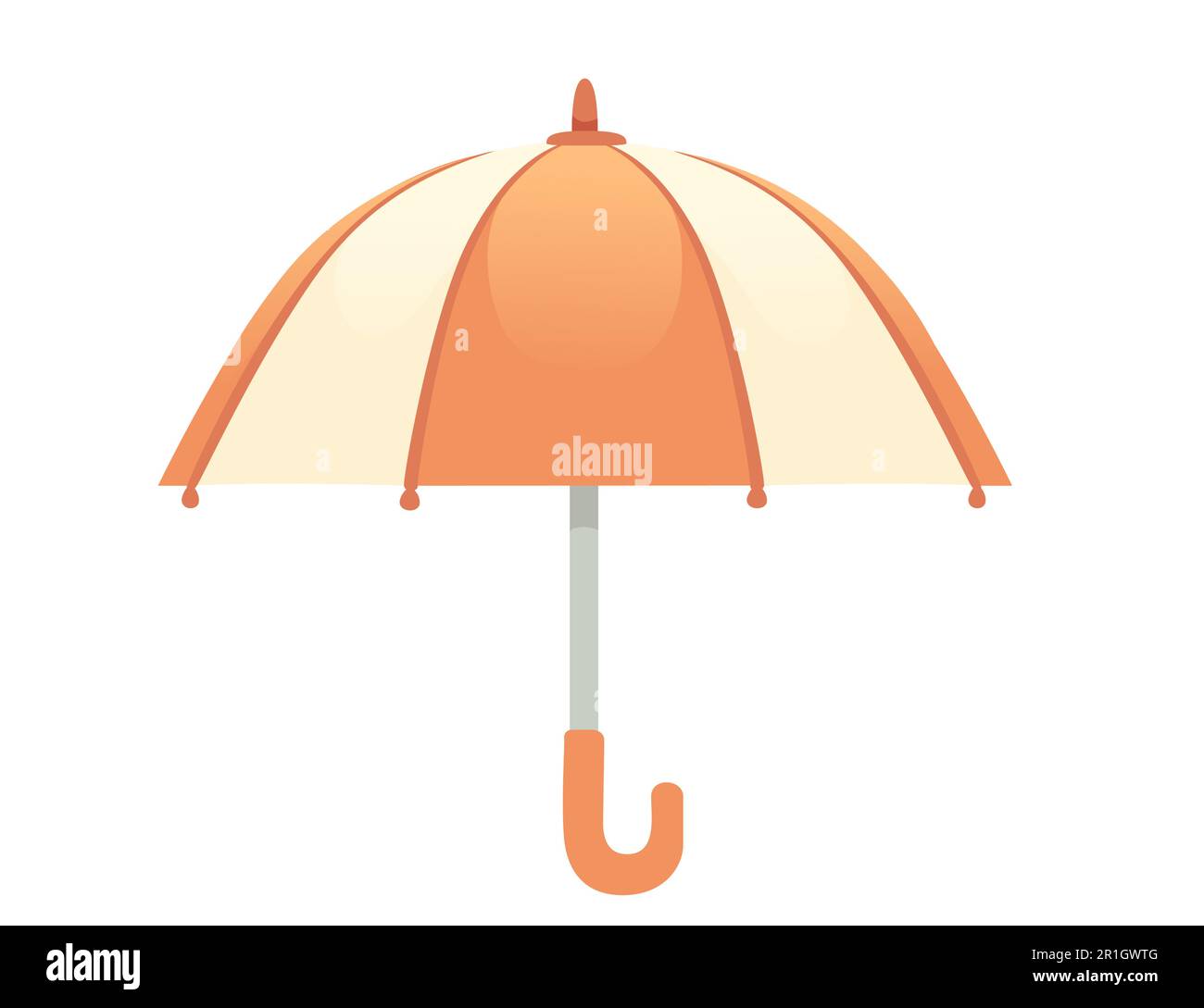Opened umbrella vector illustration isolated on white background Stock ...