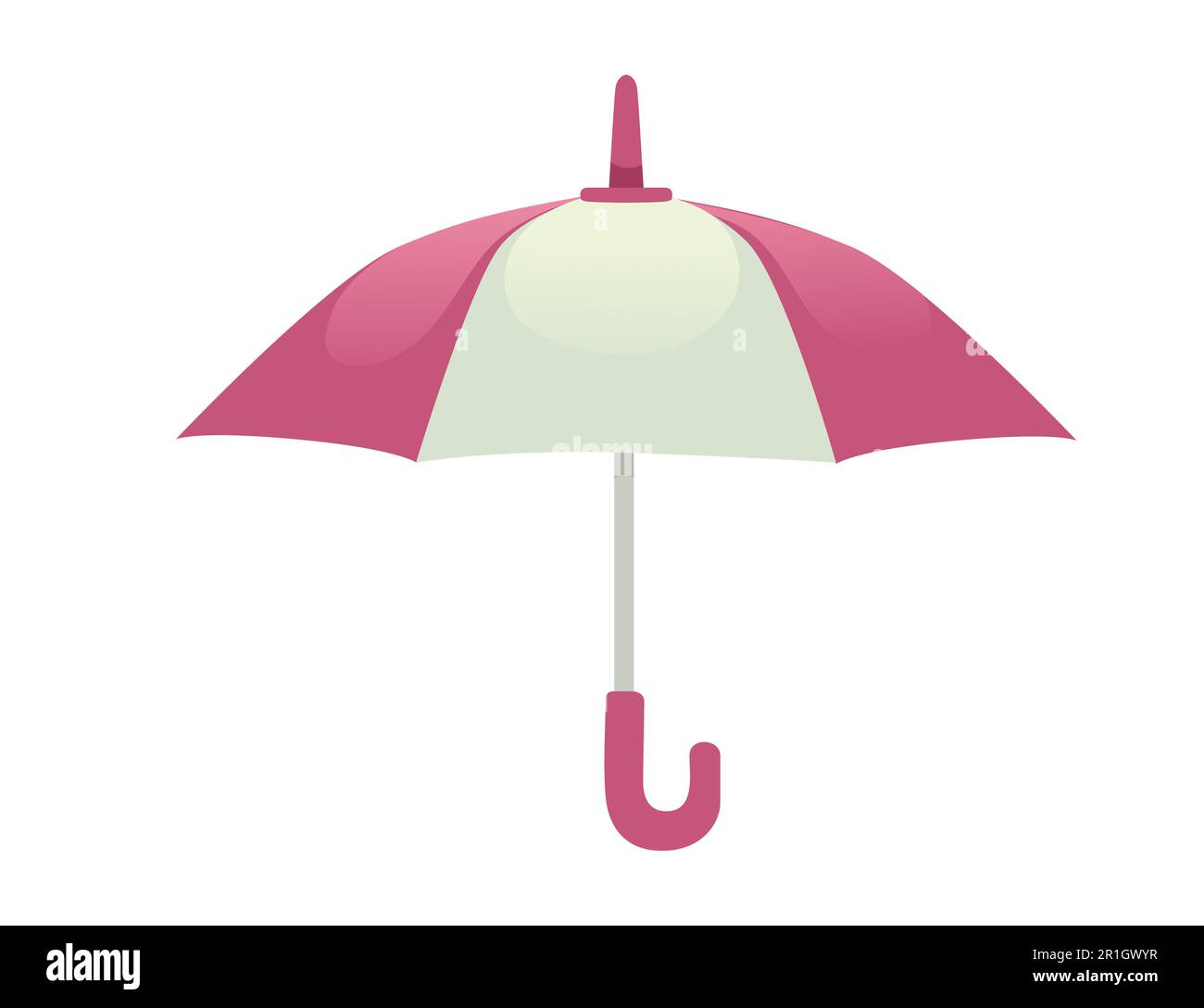 Opened umbrella vector illustration isolated on white background Stock ...