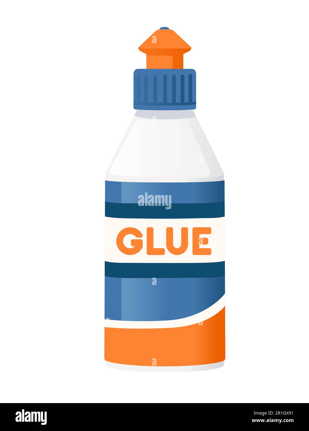 Plastic bottle of glue vector illustration isolated on white background