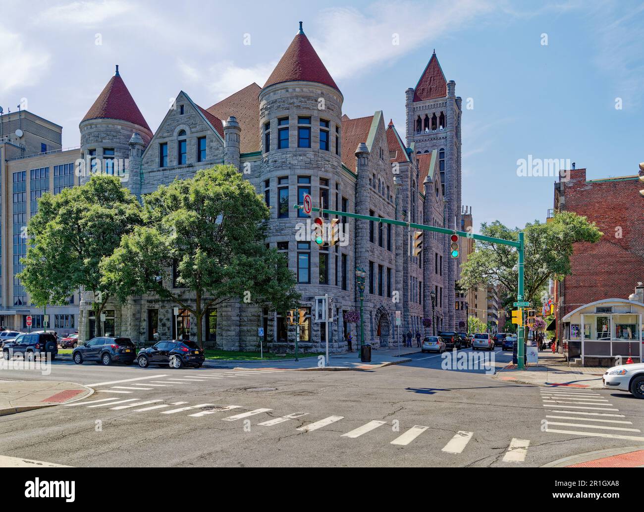 City Hall, on Washington Street in Downtown Syracuse, is built of