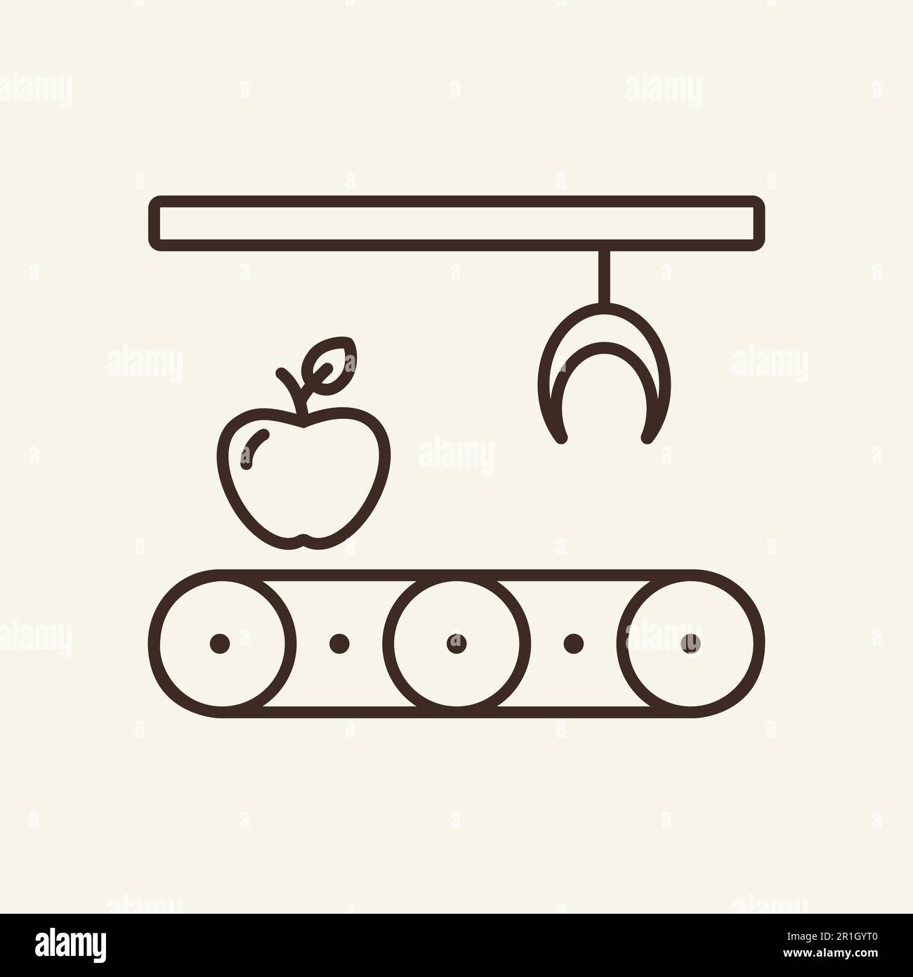 Fruit sorting line icon Stock Vector Image & Art - Alamy