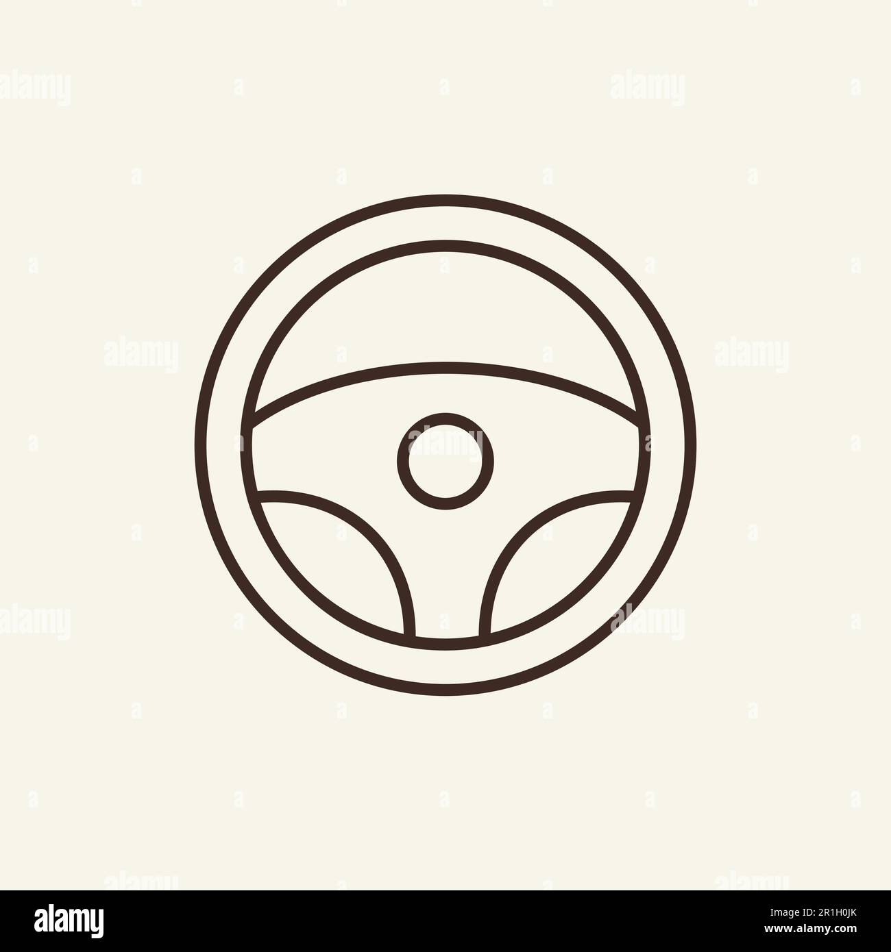 Car steering wheel flat hi-res stock photography and images - Alamy