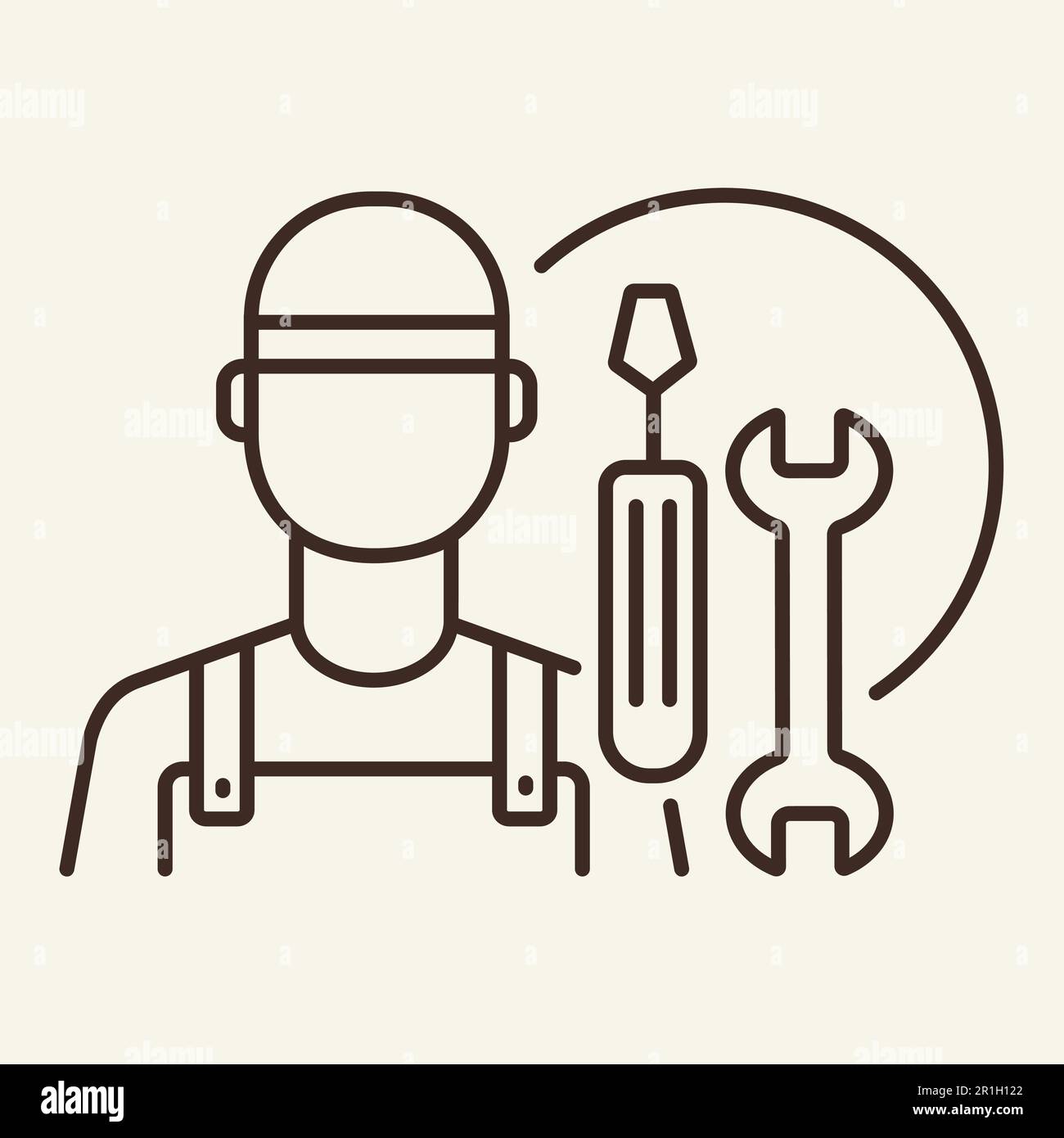Maintenance toolbox icon outline hi-res stock photography and images ...