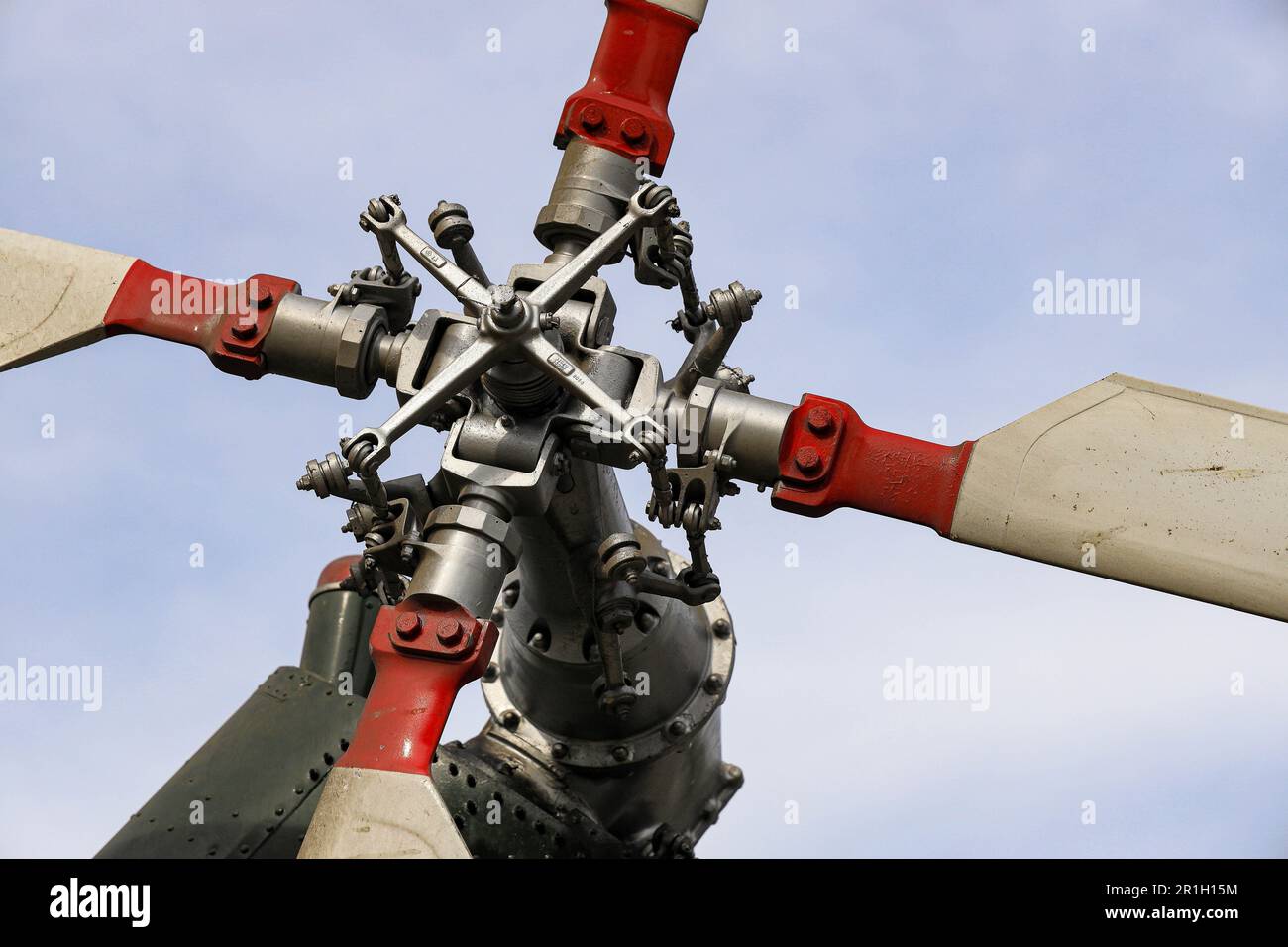 Closeup of helicopter tail rotor blade mechanism Stock Photo Alamy