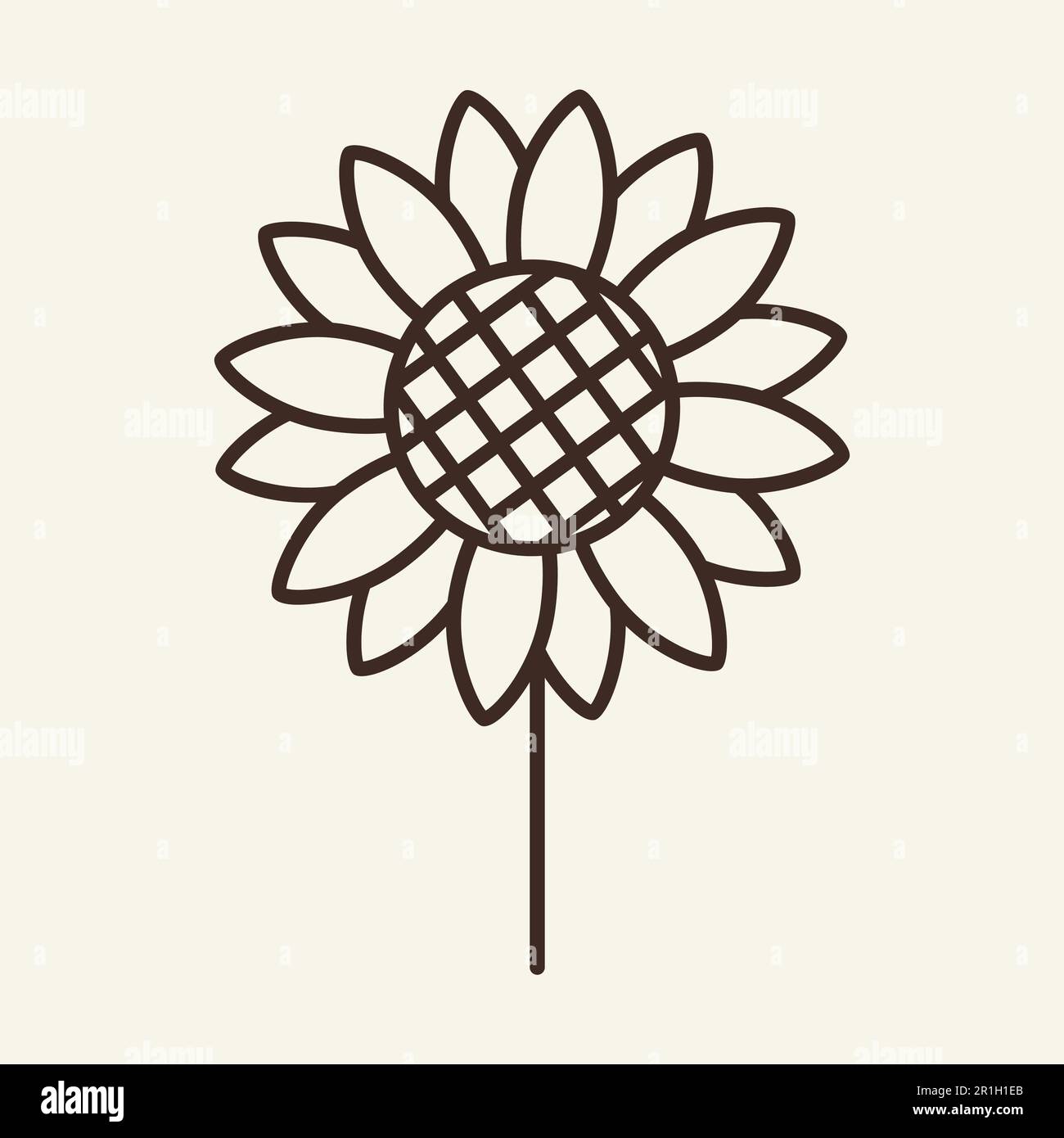 Sunflower nobody Stock Vector Images - Alamy