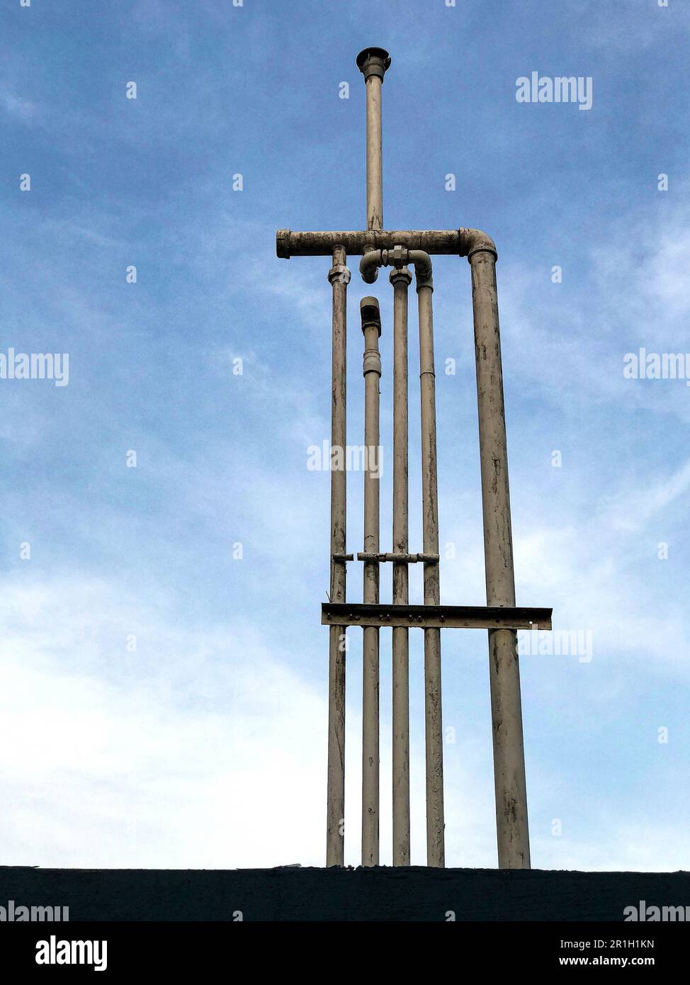 vent pipes of a refueling station for the underground storage tanks to