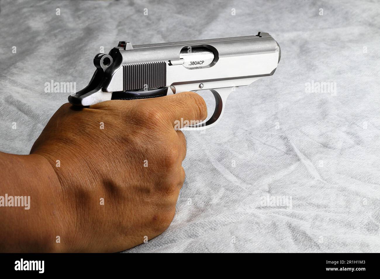 380 Mm Hand Gun Stock Photo - Download Image Now - Ammunition