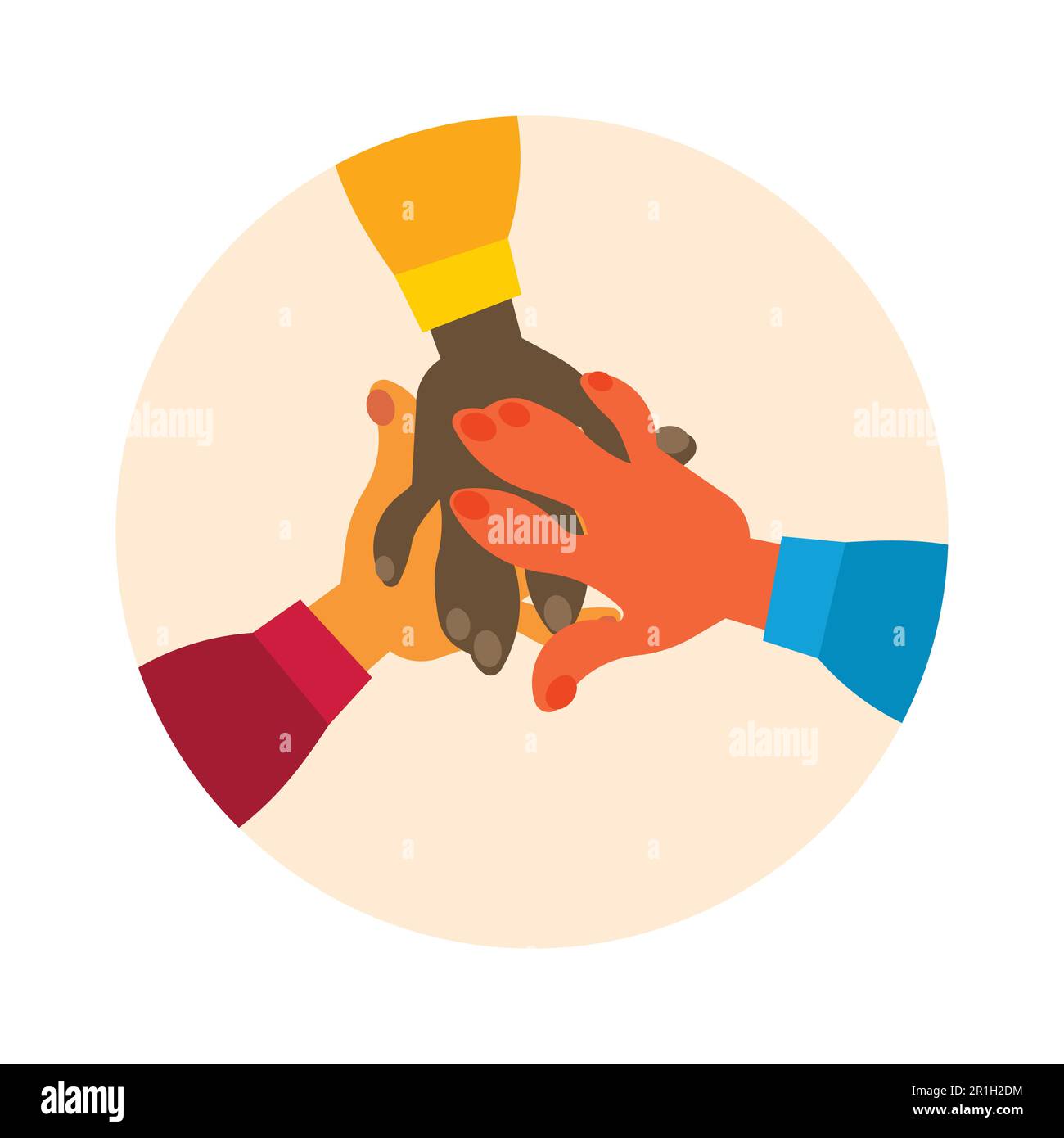Workign Together Vector Business people meeting teamwork concept Stock Vector Images - Alamy