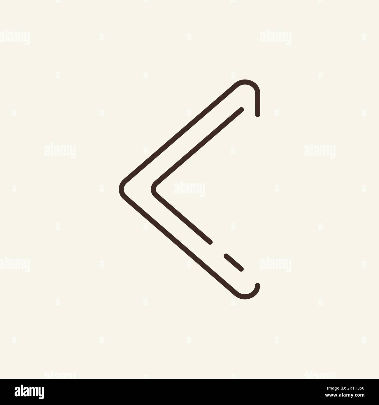 Left thin arrow line icon Stock Vector Image & Art - Alamy
