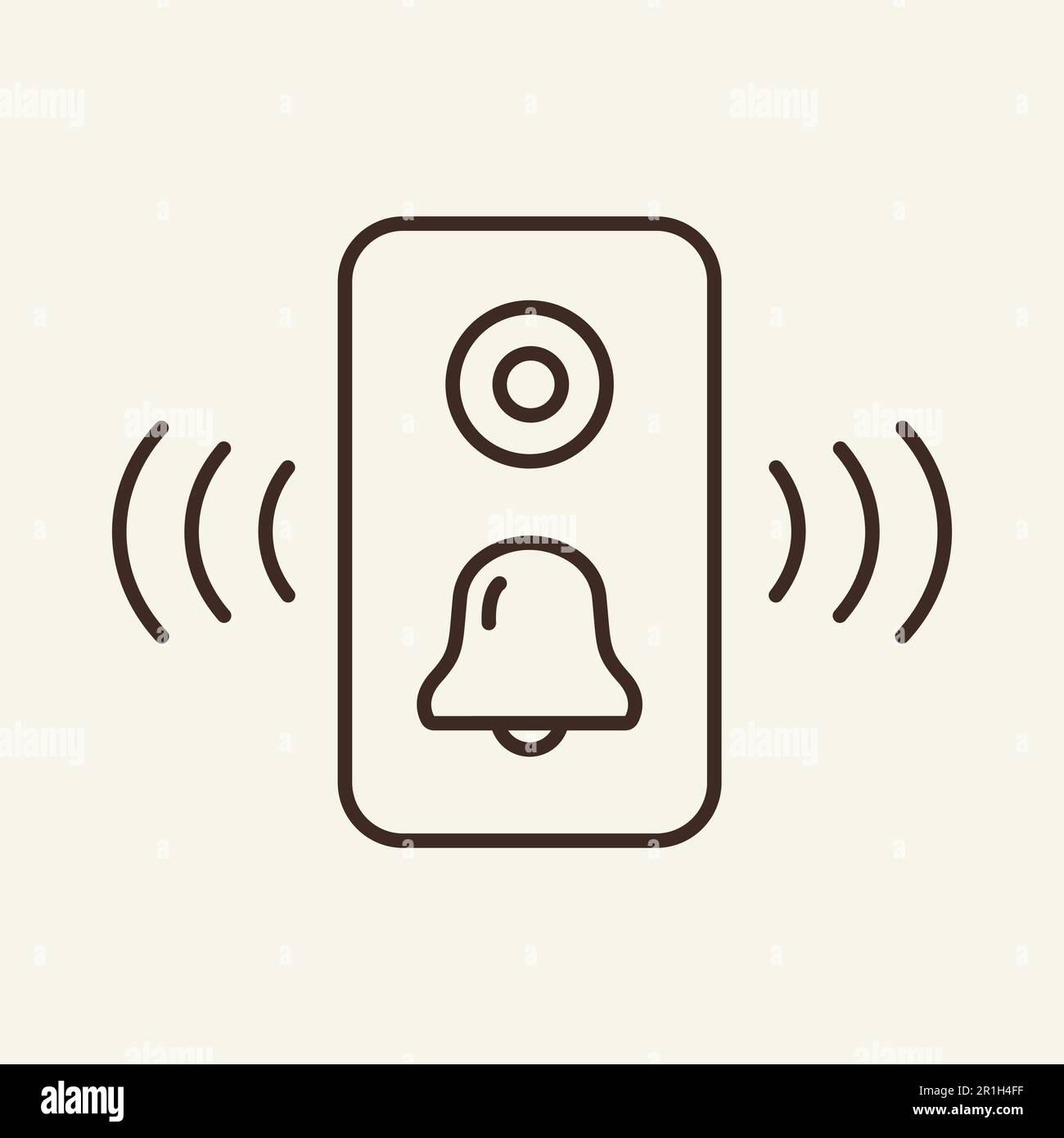 Doorbell pictogram hi-res stock photography and images - Alamy
