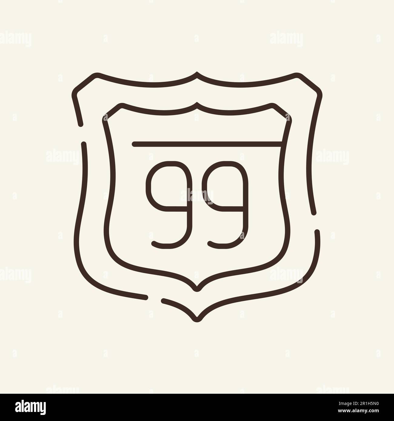 route-sign-line-icon-stock-vector-image-art-alamy