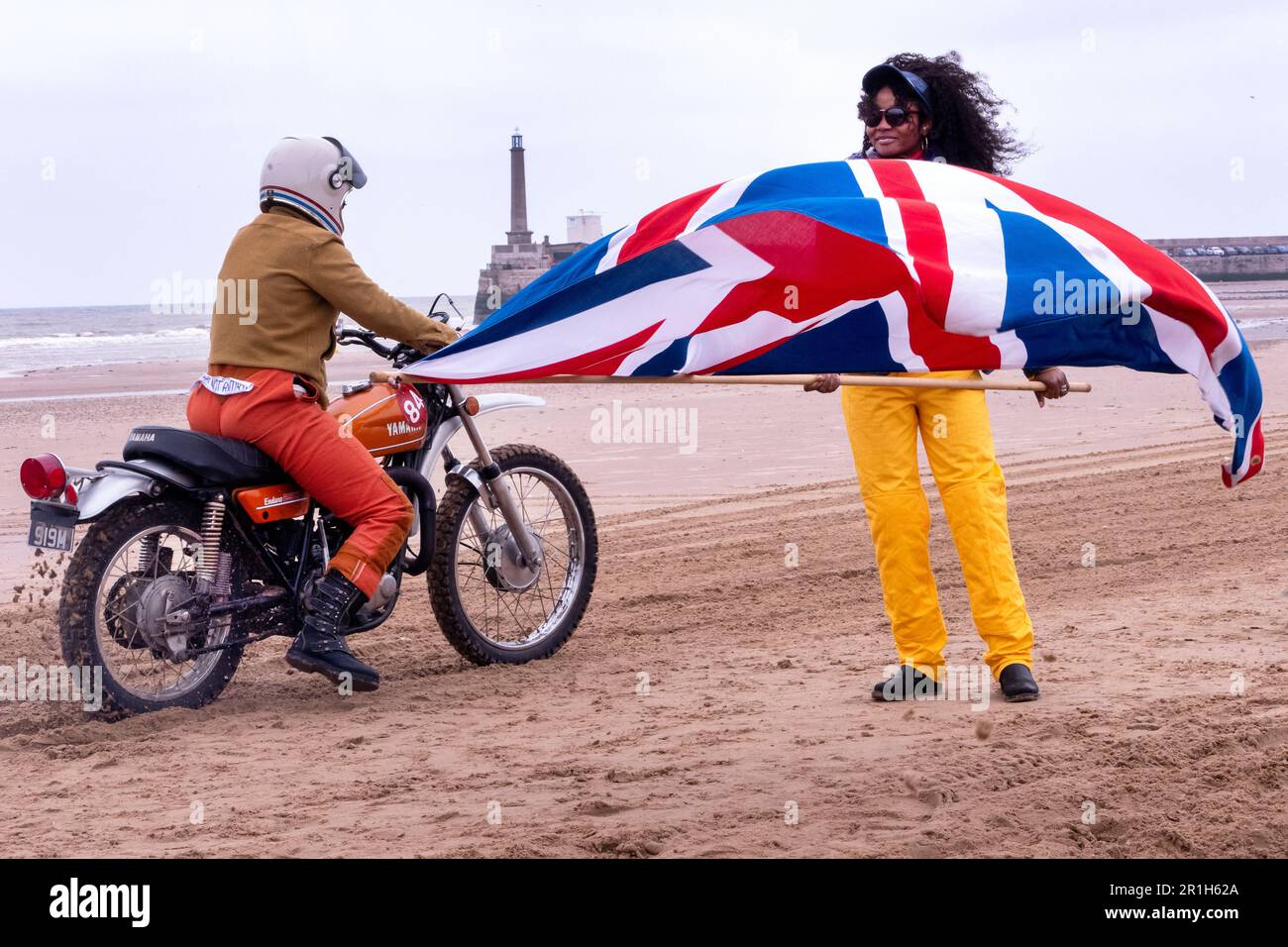 Racing at the  Malle Margate beach races 2023 Stock Photo