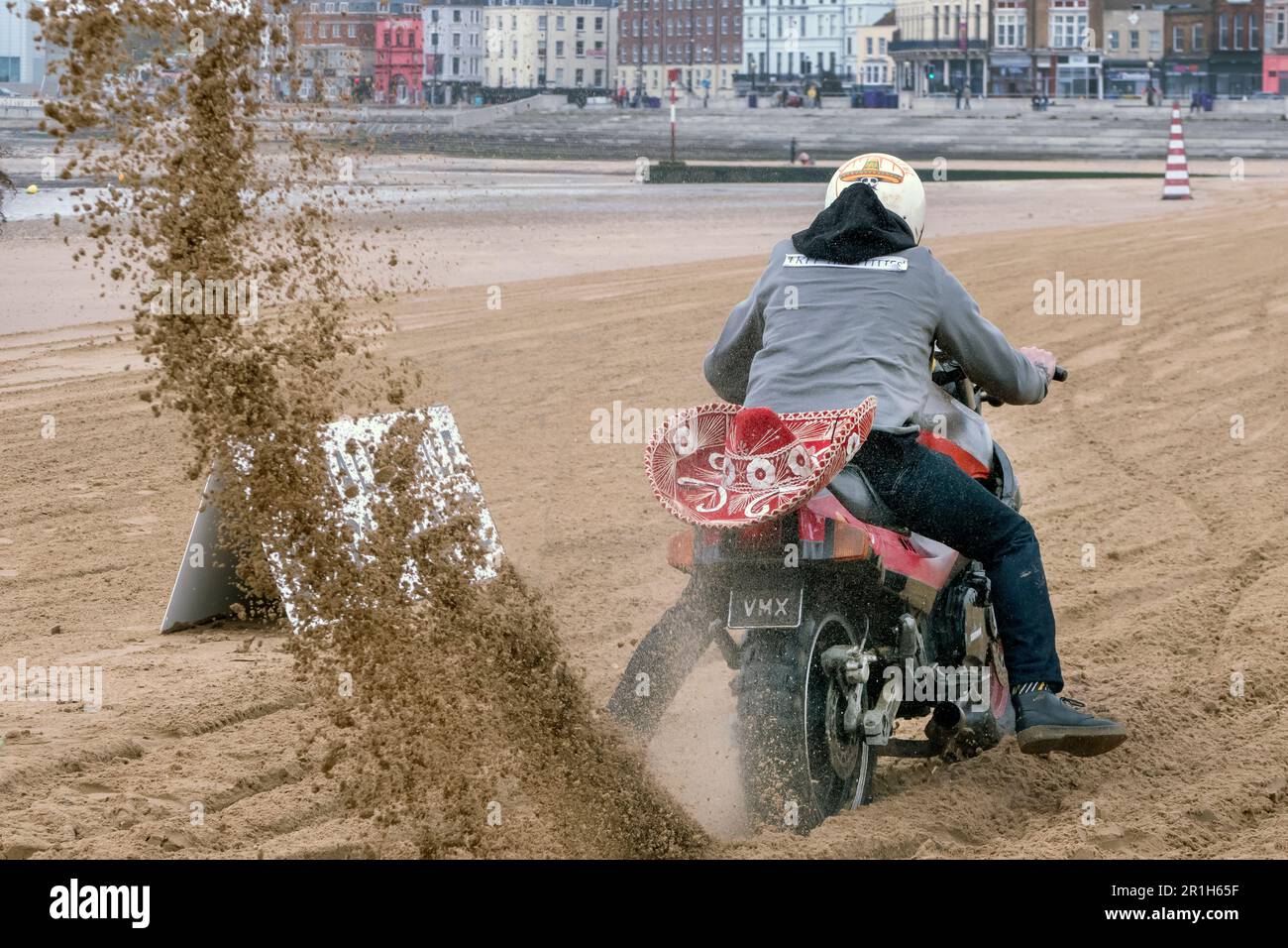 Racing at the  Malle Margate beach races 2023 Stock Photo