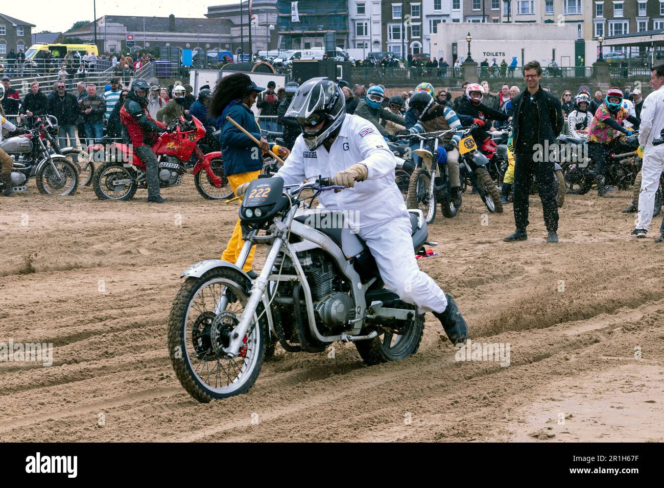 Racing at the  Malle Margate beach races 2023 Stock Photo