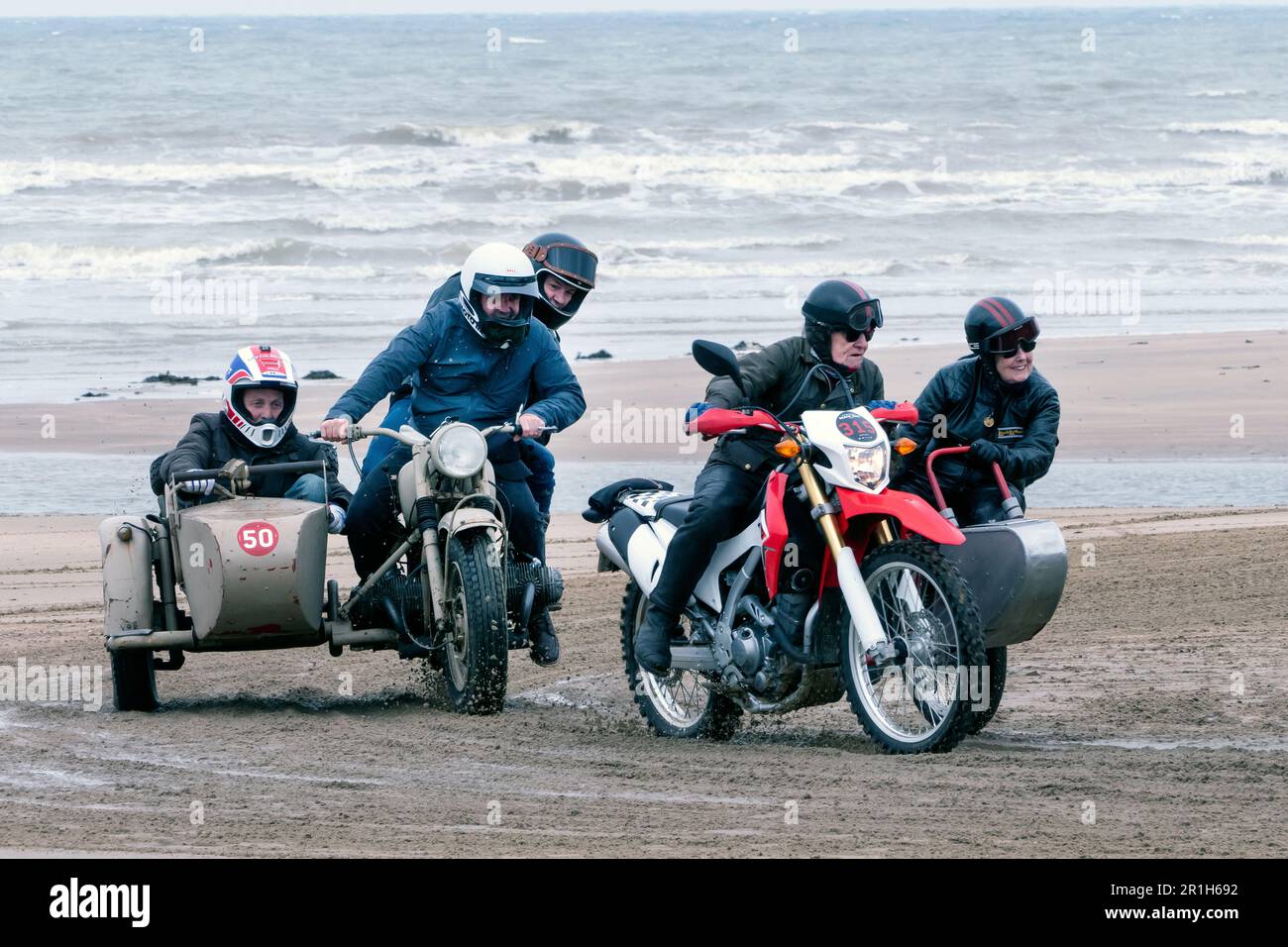 Racing at the  Malle Margate beach races 2023 Stock Photo