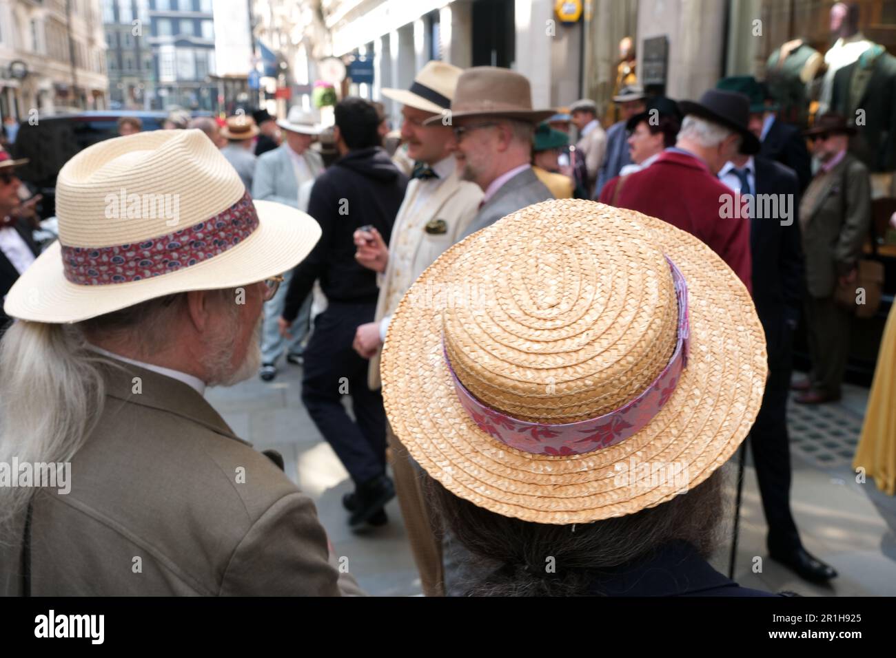 Jermyn Street, London, UK. 14th May 2023. The Third Grand Flaneur Walk in central London. Credit: Matthew Chattle/Alamy Live News Stock Photo