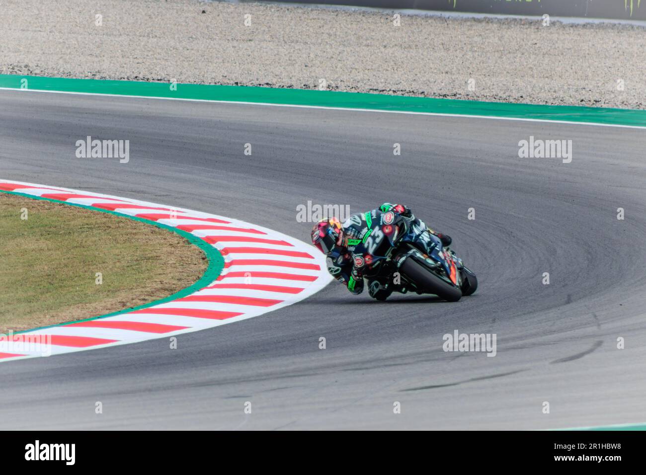 MONTMELLO, SPAIN-JUNE 4, 2021: Enea Bastianini  on his #23 Ducati Desmosedici GP (Esponsorama Racing), 2021 MotoGP World Championship Stock Photo