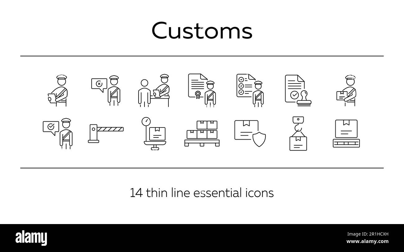 Customs barrier Black and White Stock Photos & Images Alamy