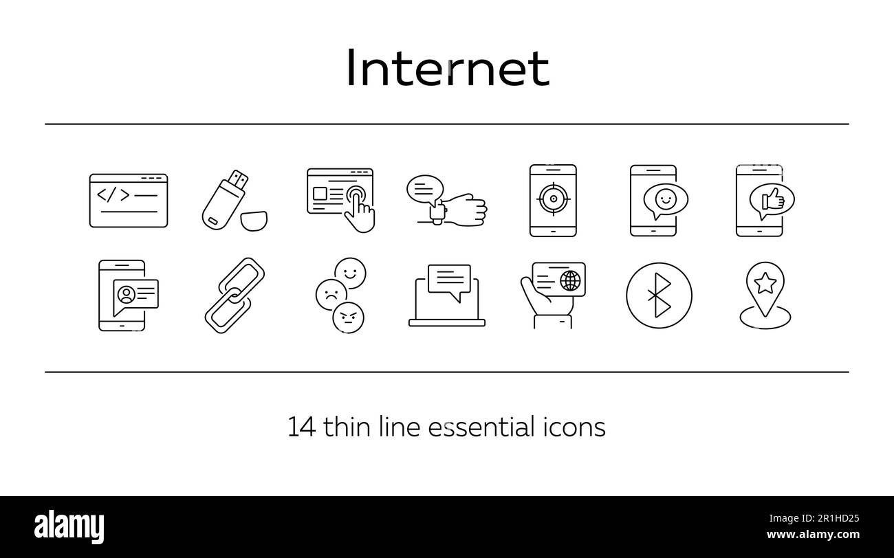 Internet icons Stock Vector