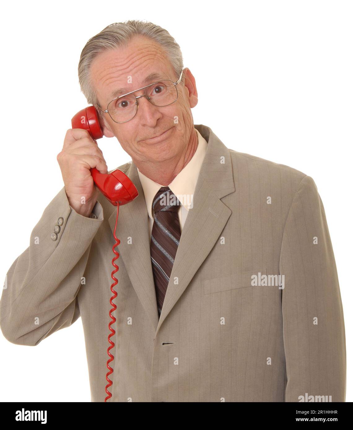 Senior businessman with a rather interesting expression Stock Photo - Alamy