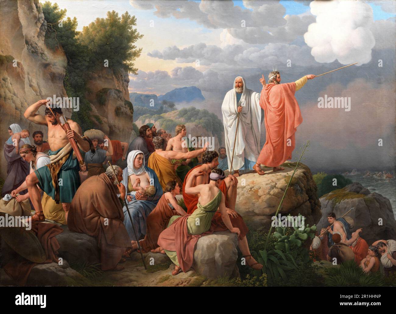 Story of Prophet Moses, Moses makes the Red Sea recede and Pharaoh's