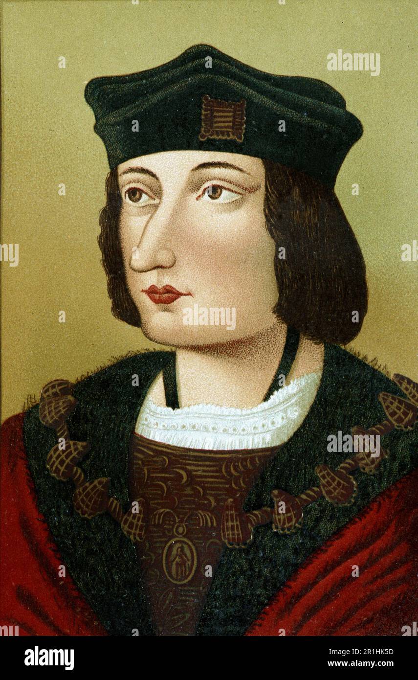 Portrait de Charles VIII (1470 - 1498) Stock Photo