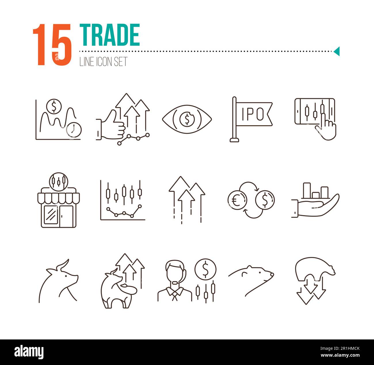 Bull and bear online Stock Vector Images - Alamy