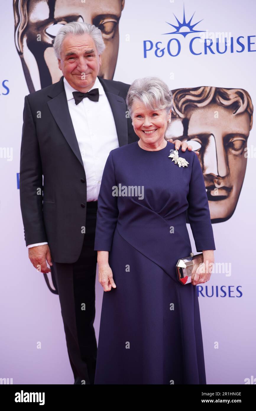 Jim Carter and Imelda Staunton attending the Bafta Television Awards
