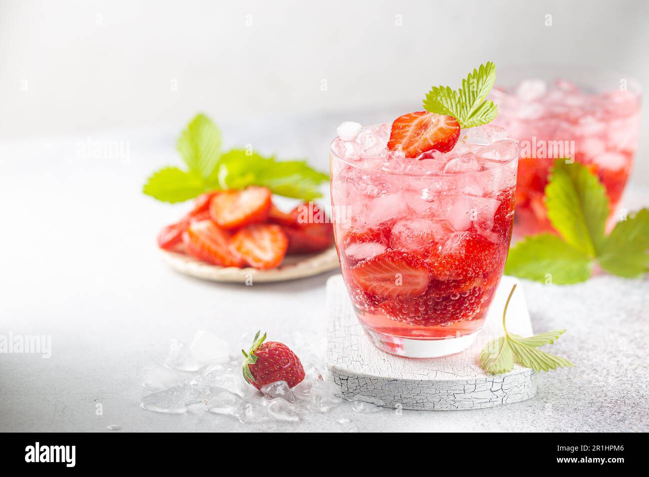 Lemon mint strawberry isolated hi-res stock photography and images - Alamy
