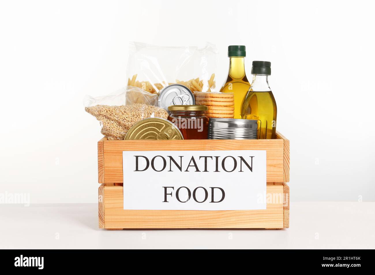 Donation crate food isolated hi-res stock photography and images - Alamy