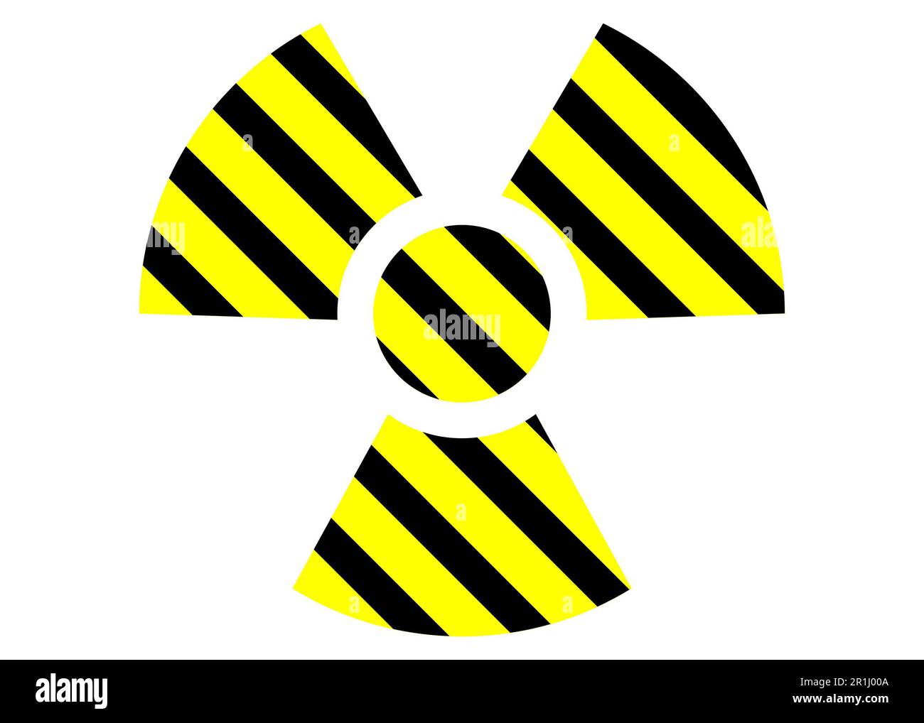 Radioactive sign isolated on white. Hazard symbol Stock Photo Alamy