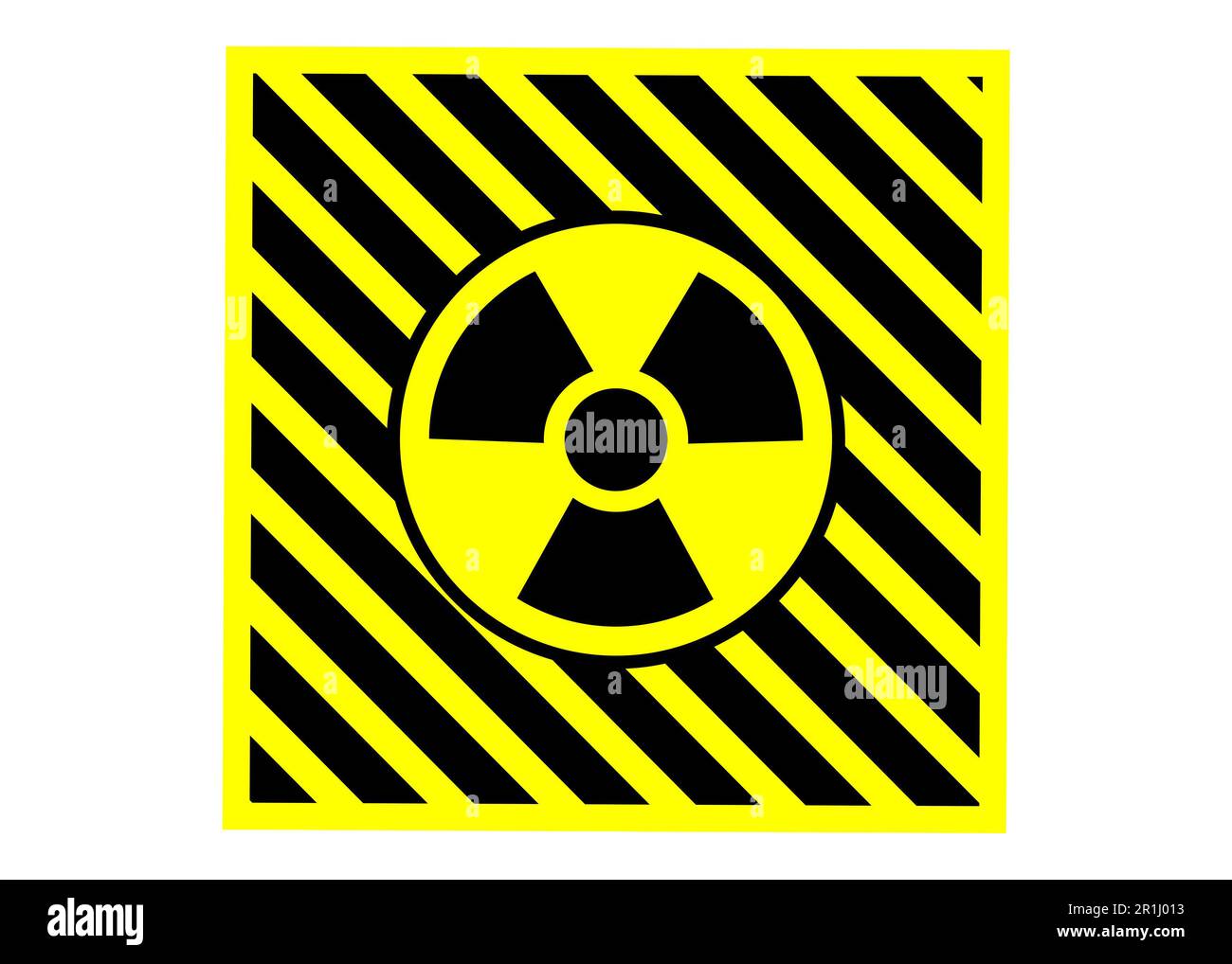 Radioactive sign isolated on white. Hazard symbol Stock Photo Alamy