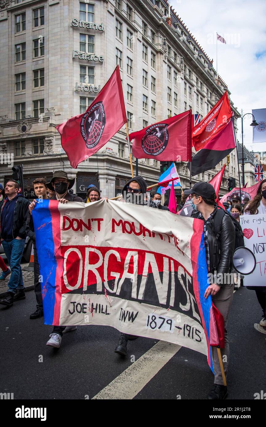 Industrial workers of the world iww banner hires stock photography and