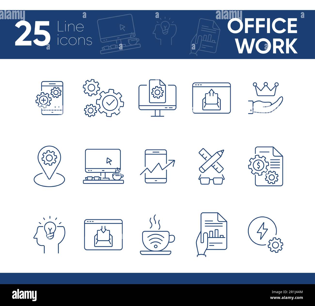 Content making isolated icons hi-res stock photography and images - Alamy