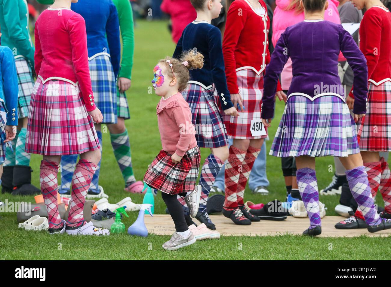 Gourock, UK. 14th May, 2023. The first Highland Games of the 2023
