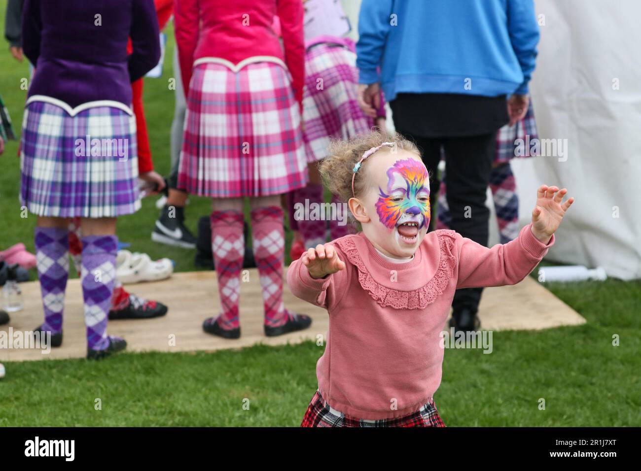 Gourock, UK. 14th May, 2023. The first Highland Games of the 2023