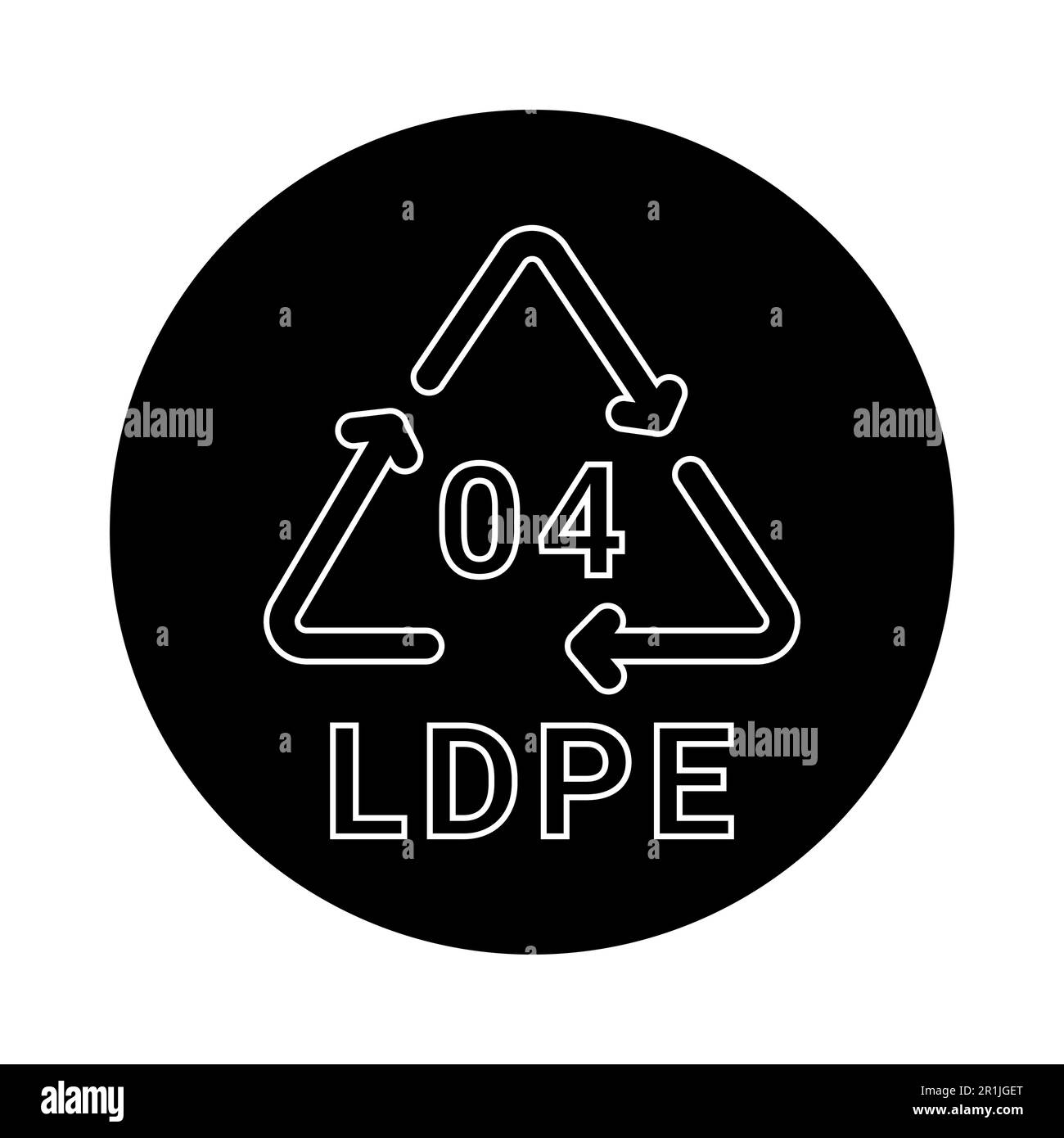 Logo ldpe recycling Stock Vector Images - Alamy