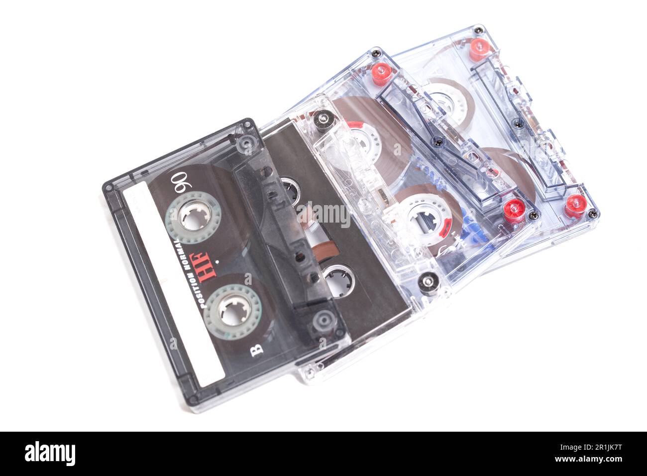 Audio cassettes tape isolated on white background Stock Photo - Alamy